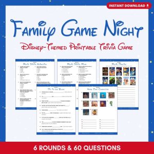 Trivia games for family game night